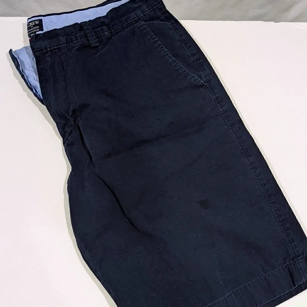 J. Crew Rivington Shorts Chino‎ Shorts Navy Blue Men size 34